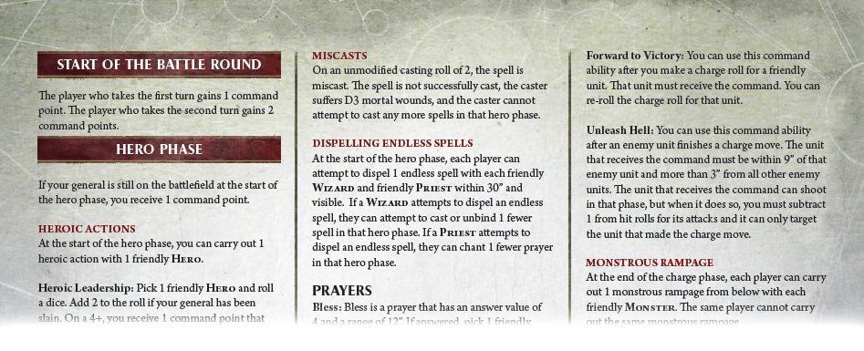 Update plus an Age of Sigmar Reference Sheet! - Weirdnobz